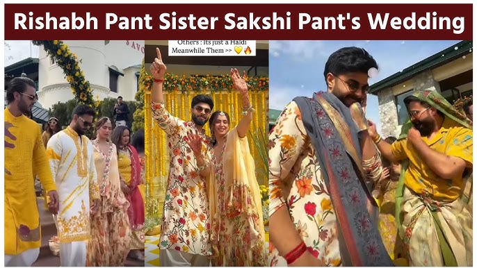 ऋषभ पंत की बहन साक्षी बनीं परियों जैसी दुल्हन, मसूरी की वादियों में रचाई शादी
